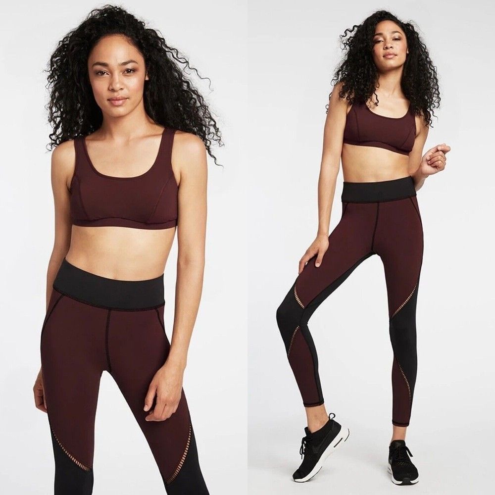 MICHI NY Basal Bra Mulberry XS Sports Medium Impact Workout Top